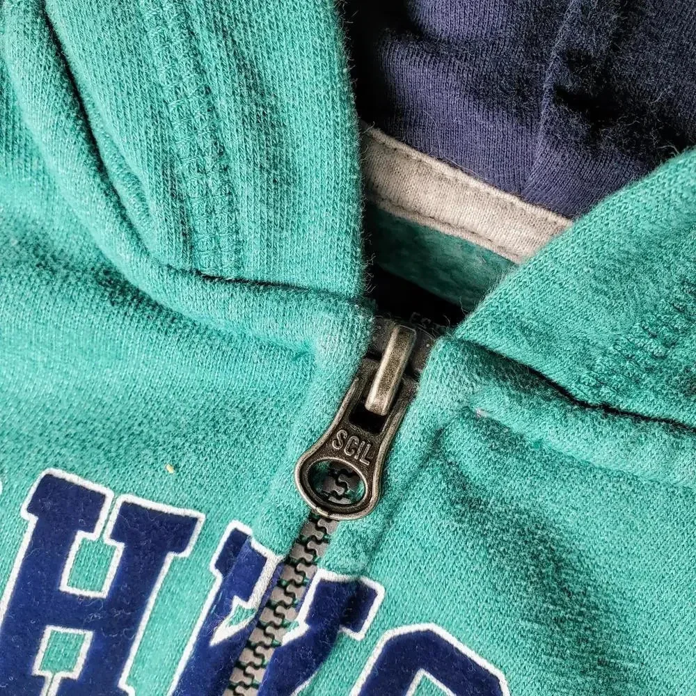 OshKosh B'gosh Green Full Zip Hoodie, Size 2T